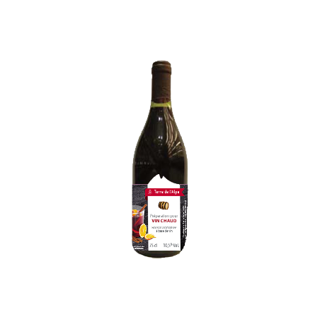 Préparation pour Vin chaud La bouteille de 75cl TERRE DE L'ALPE