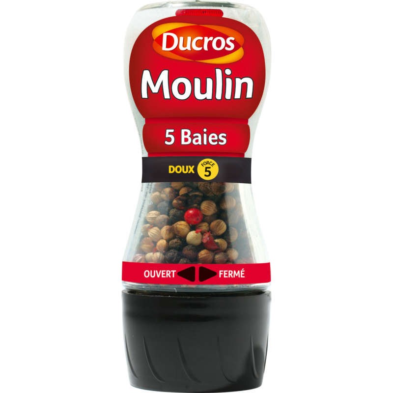 Comptoir des Epices - Moulin mélange poivre 5 Baies 45g