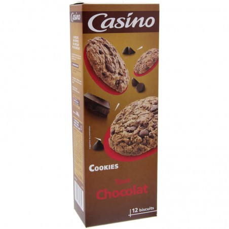 CASINO Cookies tout chocolat 200g