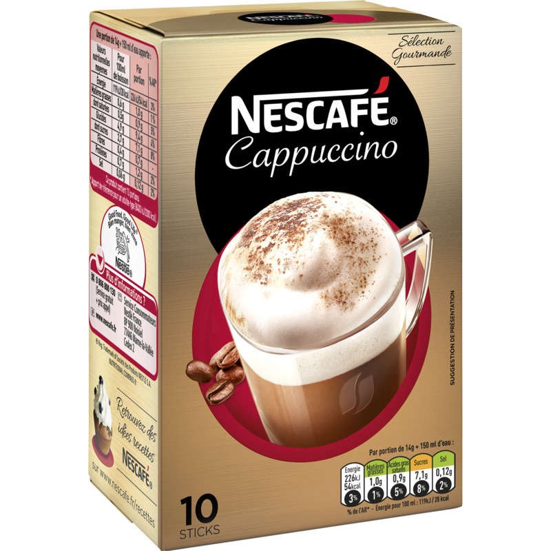 NESCAFE Cappuccino soluble 10 sticks - 140g