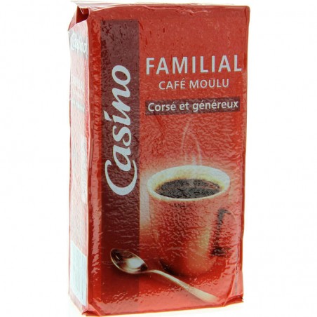 CASINO Familial - Corsé et généreux - Café moulu 250g
