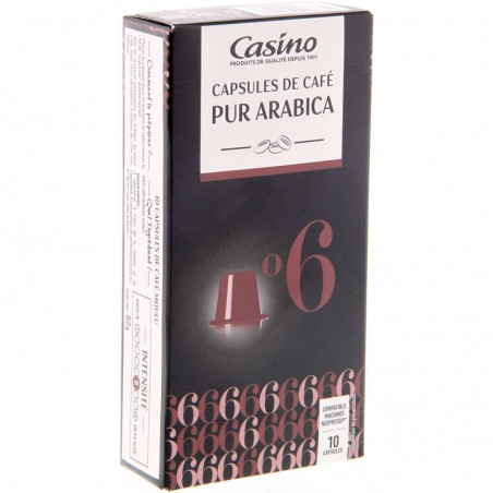CASINO Casino capsules de café - Pur Arabica 52g