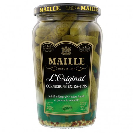 MAILLE Cornichons extra fins 220g