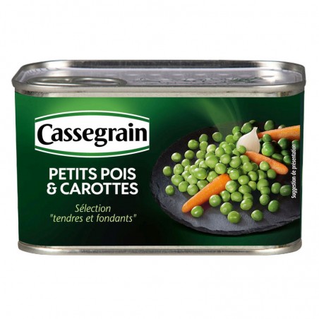 CASSEGRAIN Petit pois et carottes 265g