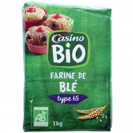 CASINO BIO Farine de blé Bio 1kg