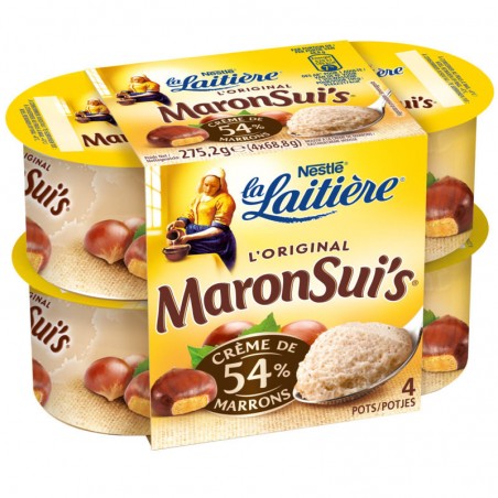 LA LAITIERE Crème dessert Maronsui's 4x68.8g