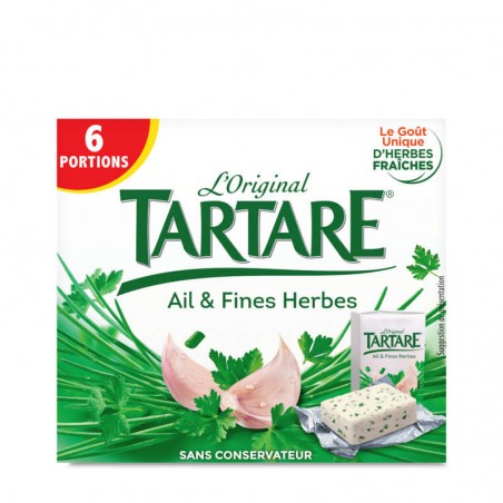 TARTARE Fromage Ail et Fines herbes 6 portions 96g
