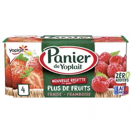 YOPLAIT Panier yaourt fraise 4x130g