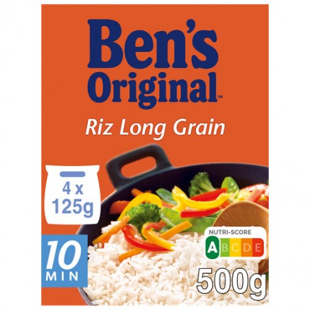 BEN'S ORIGINAL Riz long grain 4 sachets cuisson 10min - 500g